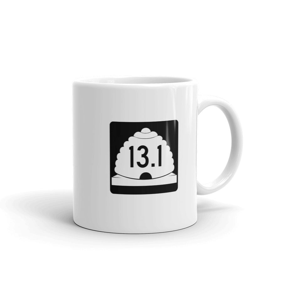 Half Marathon Beehive Mug